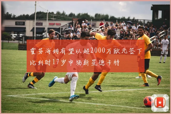 霍芬海姆有望以超2000万欧元签下比利时17岁中场新星德卡特